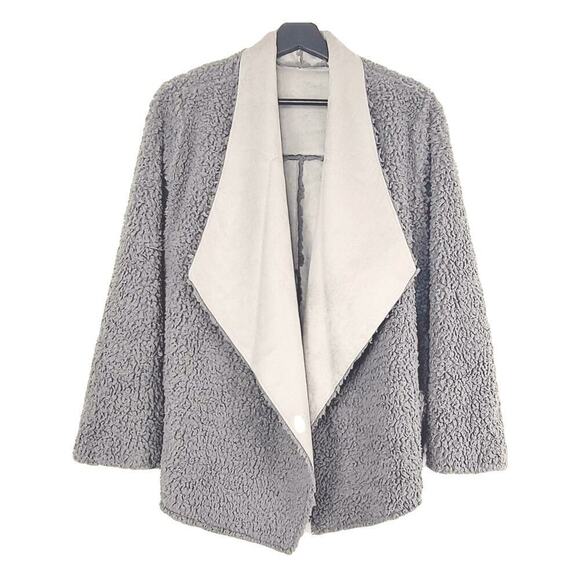 New Dylan Women's Reversible Soft Faux Fur Suede Coat Jacket - Picture 6 of 8